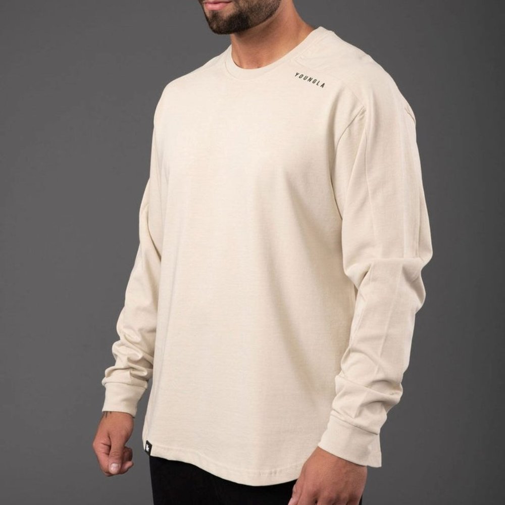 YoungLA - 814 Offset Long Sleeve Birch White